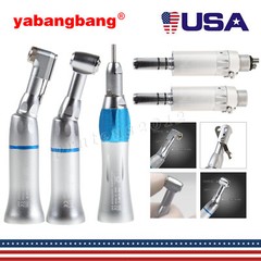 NSK Style Dental Slow Low Speed Handpiece Contra Angle Straight Air Motor 2/4H