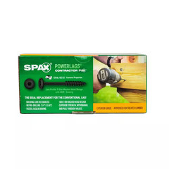 1/4 In. X 2-1/2 In. Exterior Washer Head Structural Wood Lag Screws Powerlags To