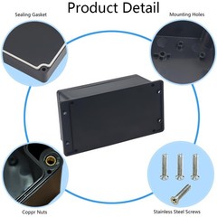Easy-Customizable Junction Box – 7.87×4.72×2.95 Inch for Project Enclosures