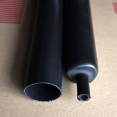 BLACK φ 6.4mm 1/4″ Heat Shrink Tubing Dual Wall 3:1 Marine Adhesive Glue Lined