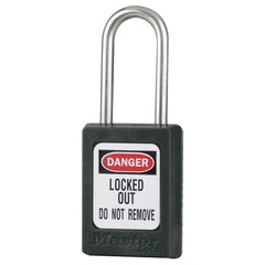 MASTER LOCK S31KAS3BLK Lockout Padlock,KA,Black,1-7/8″H,PK3 6MCX1