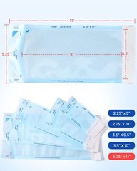 JMU Dental Sterilization Pouches Bag Medical Self Seal Pouch Autoclave to 200