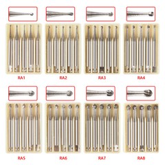 Dental Round Latch Carbide Bur RA 1 2 3 4 5 6 7 8 Midwest For Slow Speed SQ