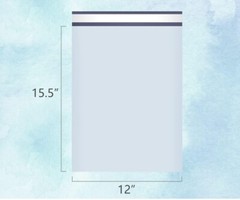 Poly Mailers 12X15.5 Plastic Envelopes Shipping Bags 2.5 Mil White Premium
