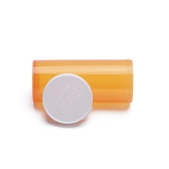 12-Pack Empty Plastic Pill Bottles 40 Dram Easy Open Caps Prescription Medicatio