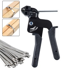 Cable Tie Tool Gun Stainless Steel Cable Tie Tool Repair W/150PCS Metal Zip Ties