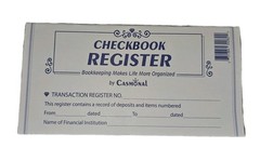 1 (One) CHECKBOOK TRANSACTION REGISTER