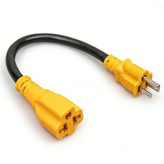 NEMA 15A to 20A Adapter Cable 5-15P to 5-15/20R 6-15/20R AC Power Converter ETL