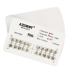 50Packs Dental Orthodontic Metal Brackets Braces Mini Roth 022 Hooks 345 AZDENT