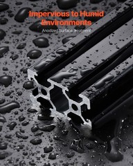 4PCS 39.4 in (1000 mm) T Slot 2040 Aluminum Extrusion Anodized Linear Rail