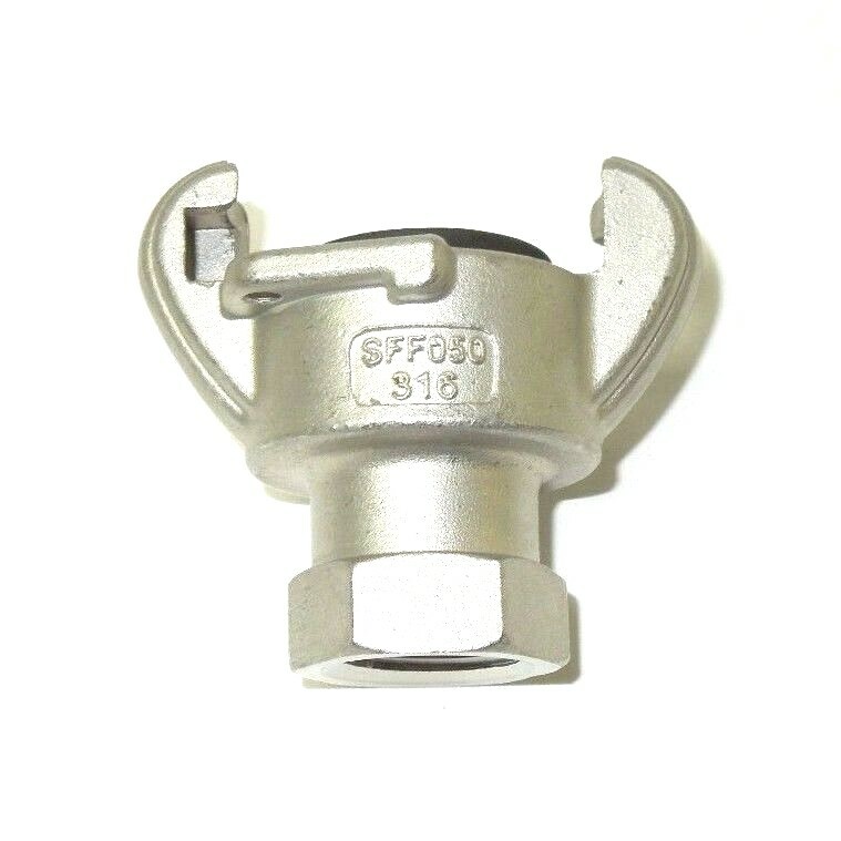1″ Female NPT Universal Crowfoot Coupling Chicago Fitting 316 Stainless SFF100SS