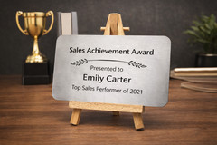 Personalized Engraved Couple’s Name Plate Accessory, Romantic Keepsake Gift Idea