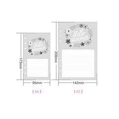 A5/A6 Cartoon Colourful Planner Diary Insert Refill Schedule Organiser Note Memo