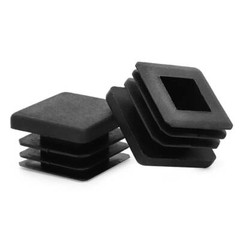 10PCS 1″ Inch Square Plastic End Cap Tubing Hole Post Plug 1 inch 1×1 Post Tube