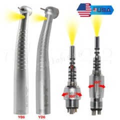 KAVO Style Dental Fiber Optic LED High Speed Handpiece /+LED Quick Coupler 4H/6H