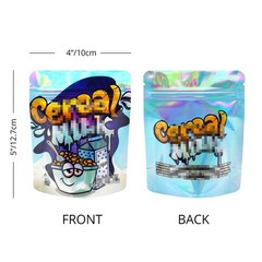 100Pcs 3.5g Smell Proof Zip Seal Mylar Bags Resealable Food Candy Storage Pouch