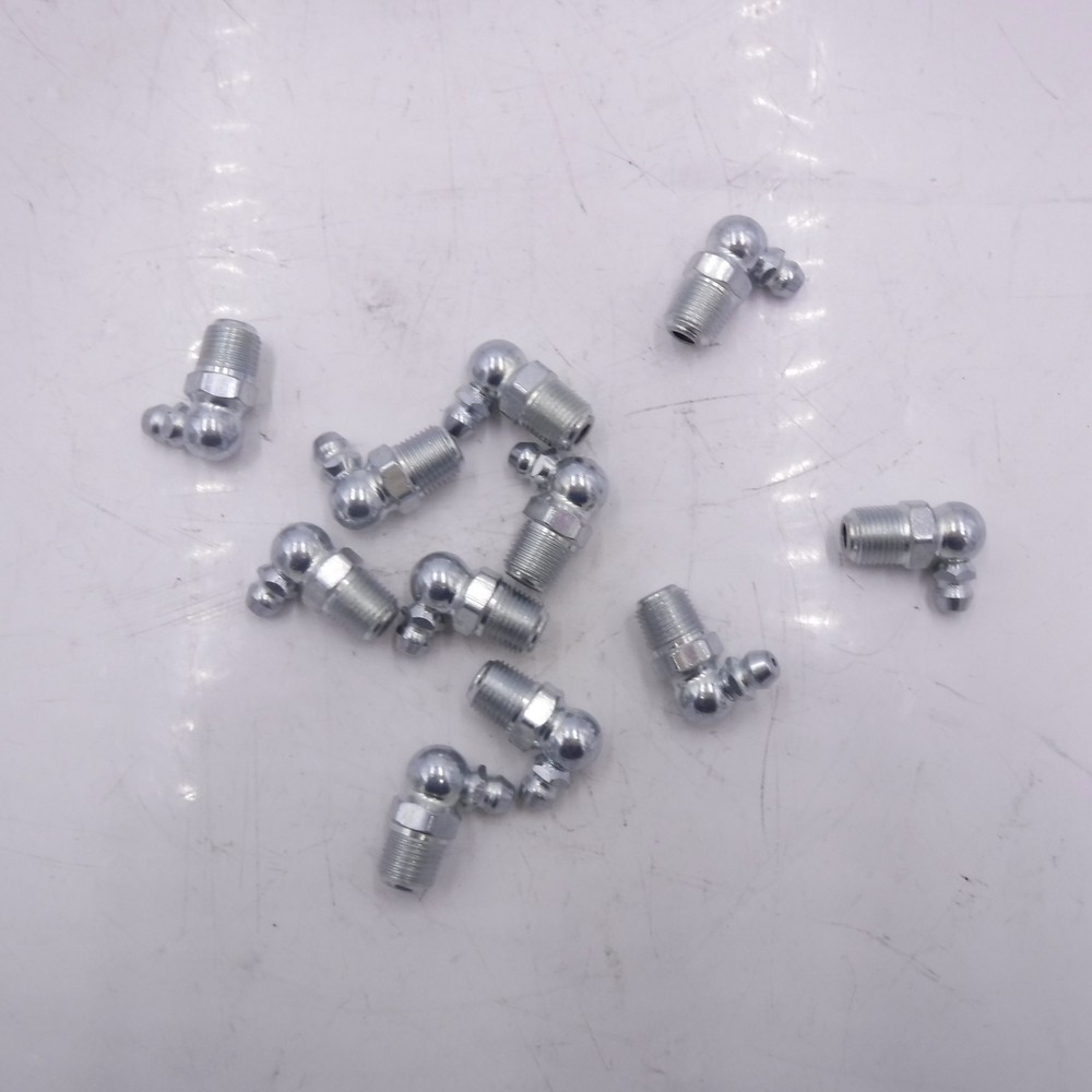 10 Pack Alemite 1693 Leakproof Fitting 1/8″ NPTF 7/16″ Hex 90° Elbow 31/32X1