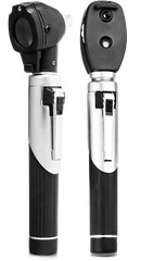 Led Fiber Optic Otoscope Tuning Fork Reflex Hammer Diagnostic ENT Set Black