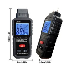 Handheld Digital LCD Wood Moisture Meter Tester for Firewood Paper Cardboard