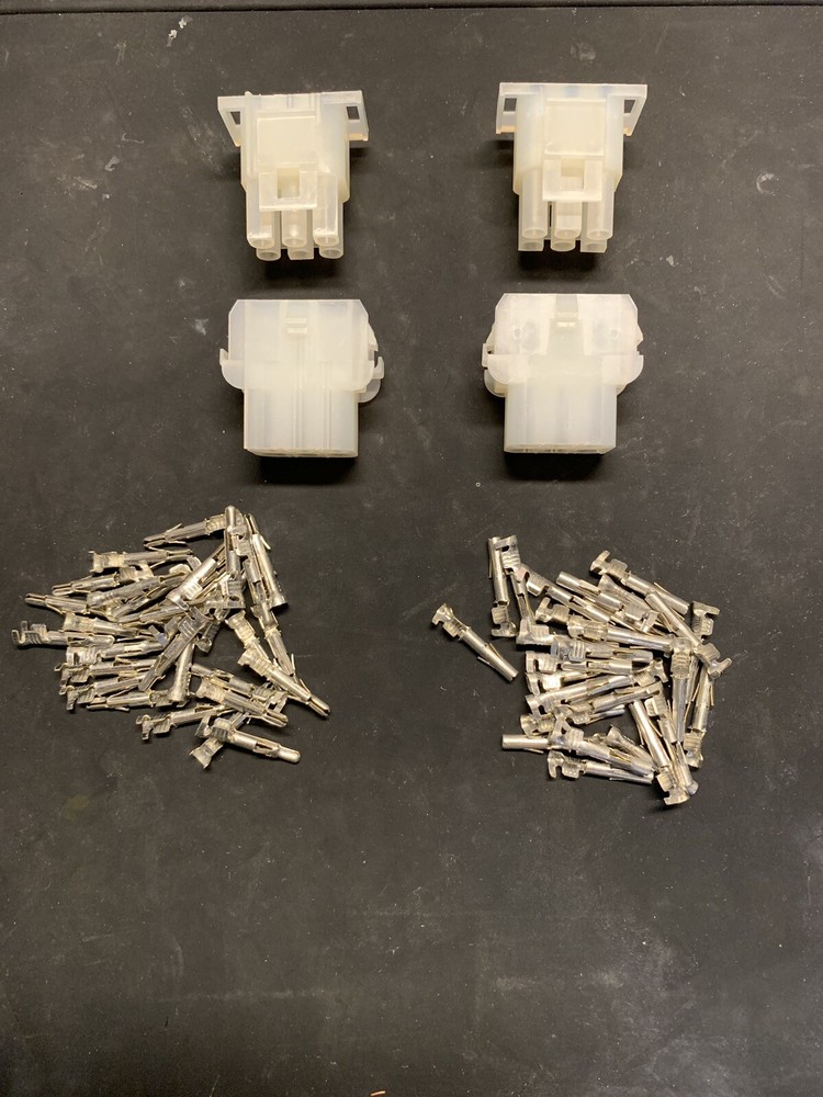 6 Pin Molex Connector Kit, 2 Sets, 14-20 AWG .084 Pins Arcade Pinball