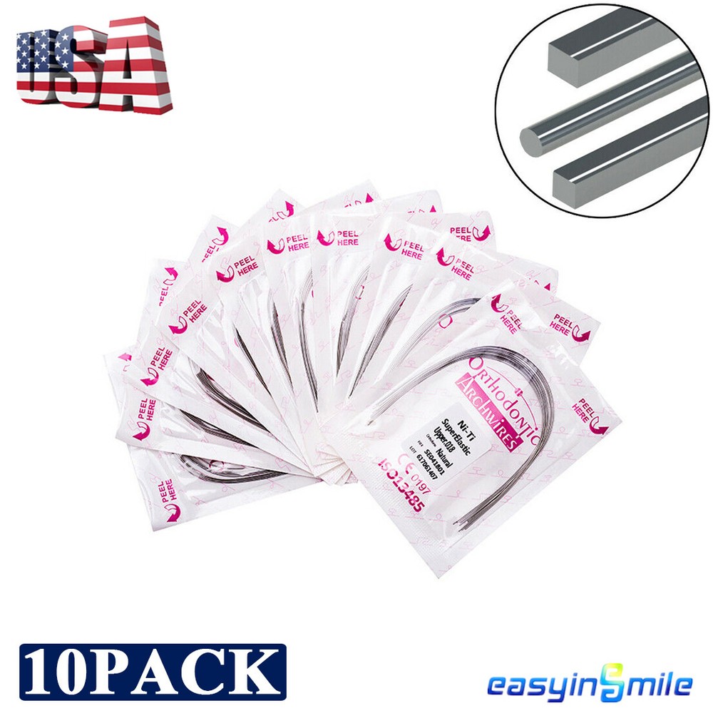 100pcs Dental Orthodontic NITI Arch Wires round natural super elastic Wire 16/20