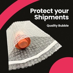 1500 4X5.5 Bubble Out Pouches Bags Wrap Cushioning Self Seal Clear 4″ x 5.5″