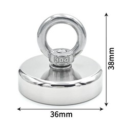 Super Strong N52 Neodymium Fishing Magnet Hook Heavy Duty Rare Earth Power Grips