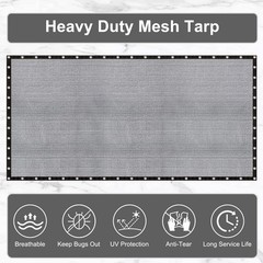 LOVE STORY 20x30FT Shade Cloth for Plant Heavy Duty Knitted Mesh Tarp with Gr…