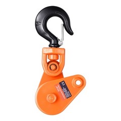 2 Ton Snatch Block with Swivel Hook 3″ Sheave 3/8″ Wire Rope Wrecker Rollback