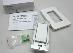IR-TEC Low Voltage Momentary Push Button Switch 1-Button Decora White PBS-721-W