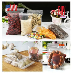 Clear Zip Seal Plastic Bags Jewelry Zipper Top Lock Reclosable Baggies