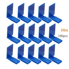 100pcs Dental Sensor Holder self-adhesive Blue X-Ray Positioning Anterior New