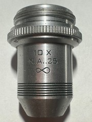 American Optical 43X N.A.55 & 10X N.A..25, Objective Lens USED