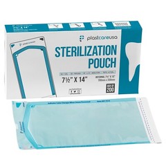 7.5″ x 13″ Self-Sealing Sterilization Pouches for Autoclave (1 Box of 200)