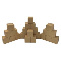 UOFFICE Bundle of 25 Corrugated Boxes 12″ x 12″ x 12″ Cube Boxes