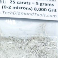 TechDiamondTools Diamond Powder 8.000 Grit 0-2 Microns, 25 cts = 5 Grams