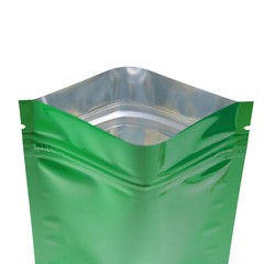 100 Green Mylar Foil Resealable Smell Proof Bags Repacking Flat Pouch 2.4″x3.5″