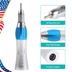 Dental Slow Low Speed Handpiece Straight Nose Cone fit E-type Motors