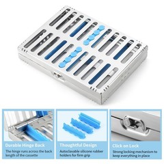Dental Sterilization Cassette Rack Autoclavable Stainless Steel 135°C 5/10/20