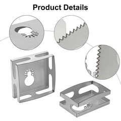 2Pcs Drywall Outlet Slot Cutter Oscillating Tool to Cut in Single Gang Wall Box