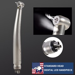 10pcs Dental Fiber Optic LED E-generator High Speed Handpiece 3 Spray 4 Hole st