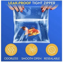 1000 4″ x 6″, 8 Mil Extra Thick Heavy Duty Zipper Reclosable Plastic Bags