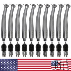 10 Pcs NSK Style Dental High Speed Turbine Handpiece+4 Hole Quick Coupling YBNK4