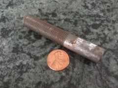 straight arbor holder machine shop blank 1/2 inch to 1/2-24 thread 1 3/4 long