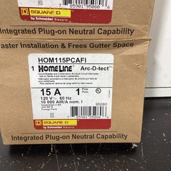 Square D Homeline Arc-D-Tect Breakers 15A HOM115PCAFI (set of 2) NEW