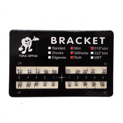 YOKA Dental Ortho Metal Brackets Braces Mini Standard Roth MBT 022 018 345 Hooks