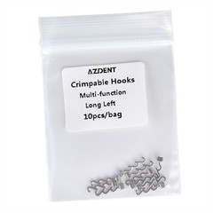 10pcs/pack Dental Orthodontic Crimpable Hooks Short/Long/Stop/Left/Right/Cross