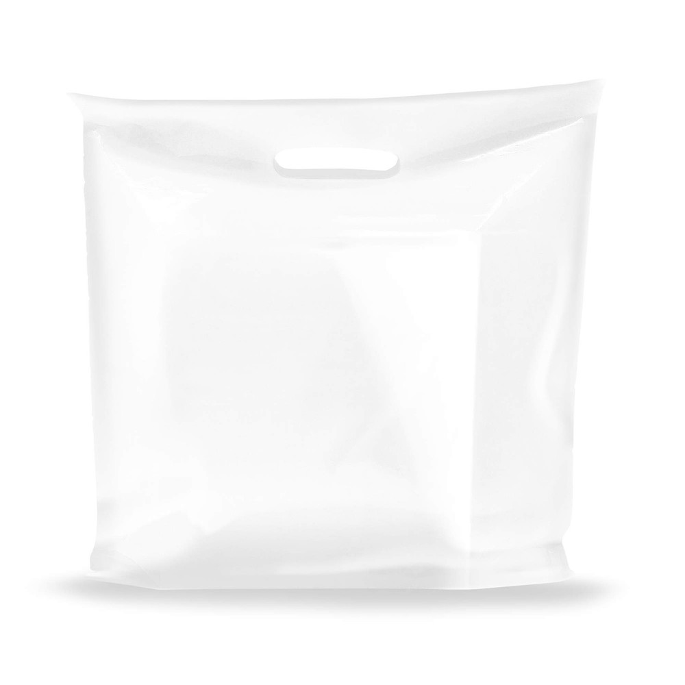 Clear Merchandise Plastic Shopping Bags – 100 Pack 20 x 20 with 2 mil Thick Extr