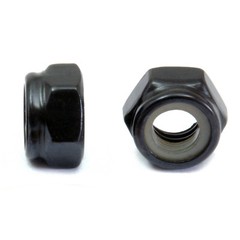 Nylon Insert Lock Nuts Steel w/ Black Oxide – M3 M4 M5 M6 M8 M10 DIN 985 Class 8