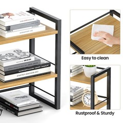 ART-GIFTREE Office Desk Shelf 15.7 L x 7.87 W x 14.4 H inches, Black